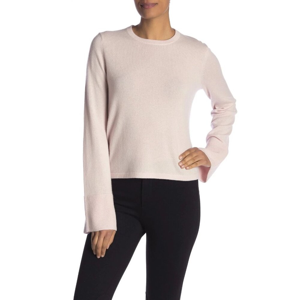 Equipment Femme Courtley Pink Cashmere Boat Neck Pullover Sweater Size L